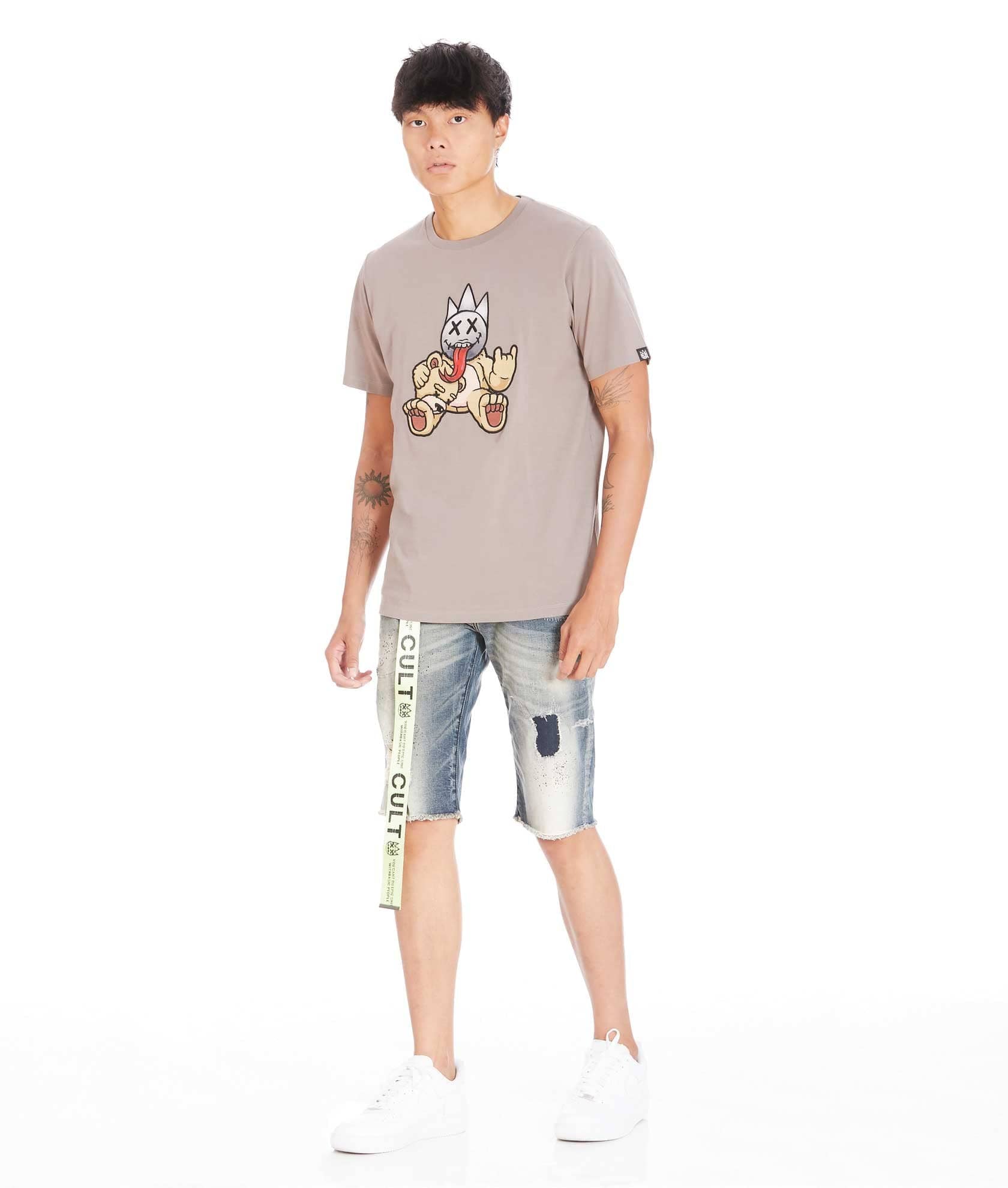 BELTED ROCKER SHORT IN MOSS - Image 3