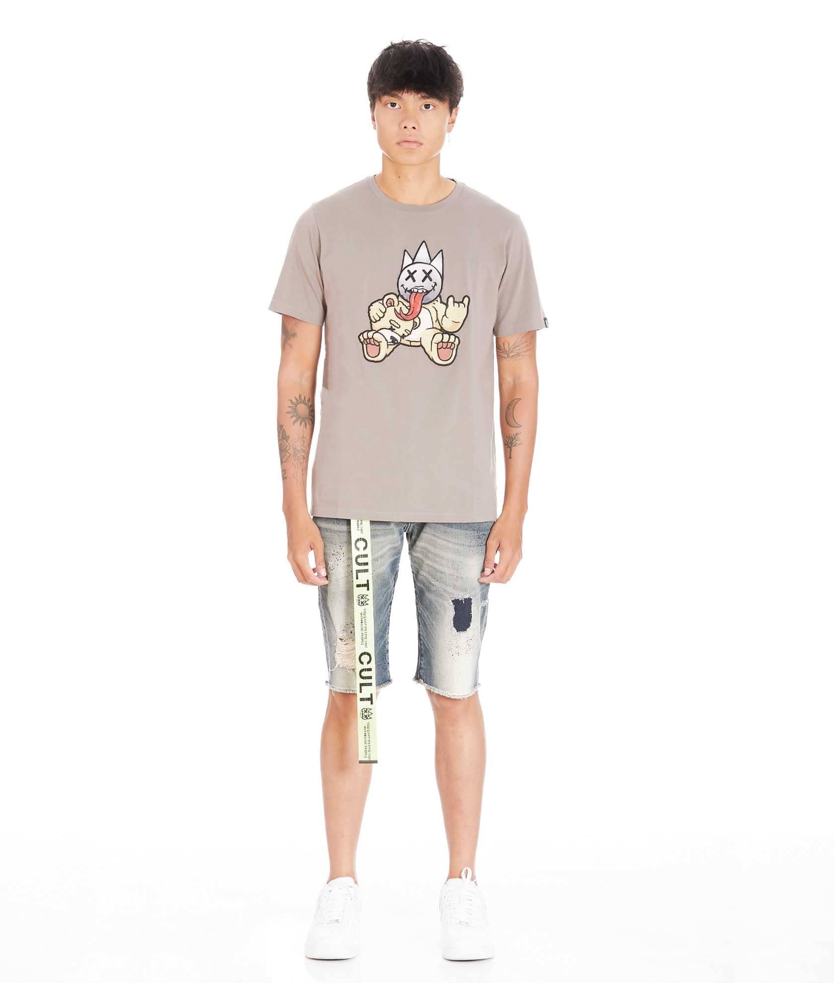 BELTED ROCKER SHORT IN MOSS - Image 4