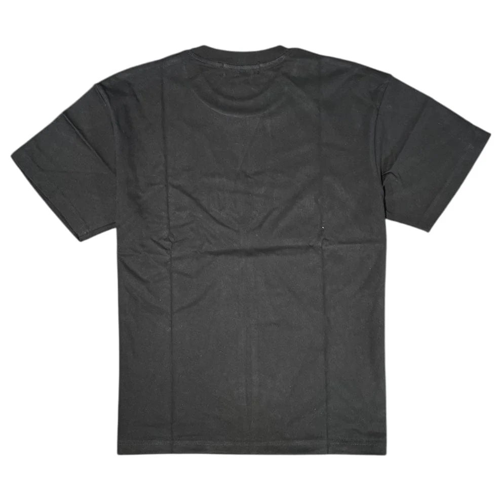Bemburi Sitting Angel Short Sleeve Rhinestone Tee (Black) - Image 2