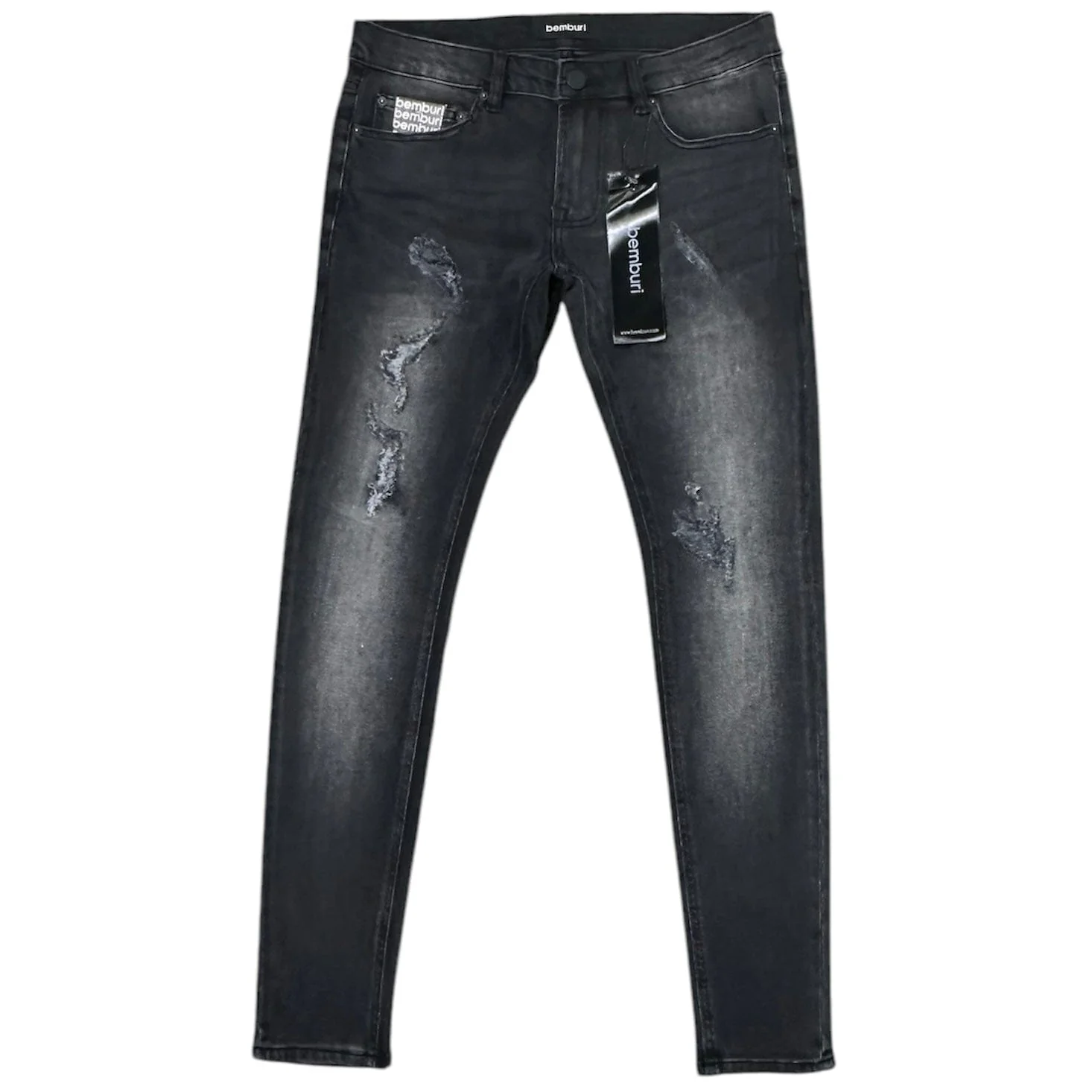 Bemburi Skinny Denim Jean (Dark Grey) BB-104B