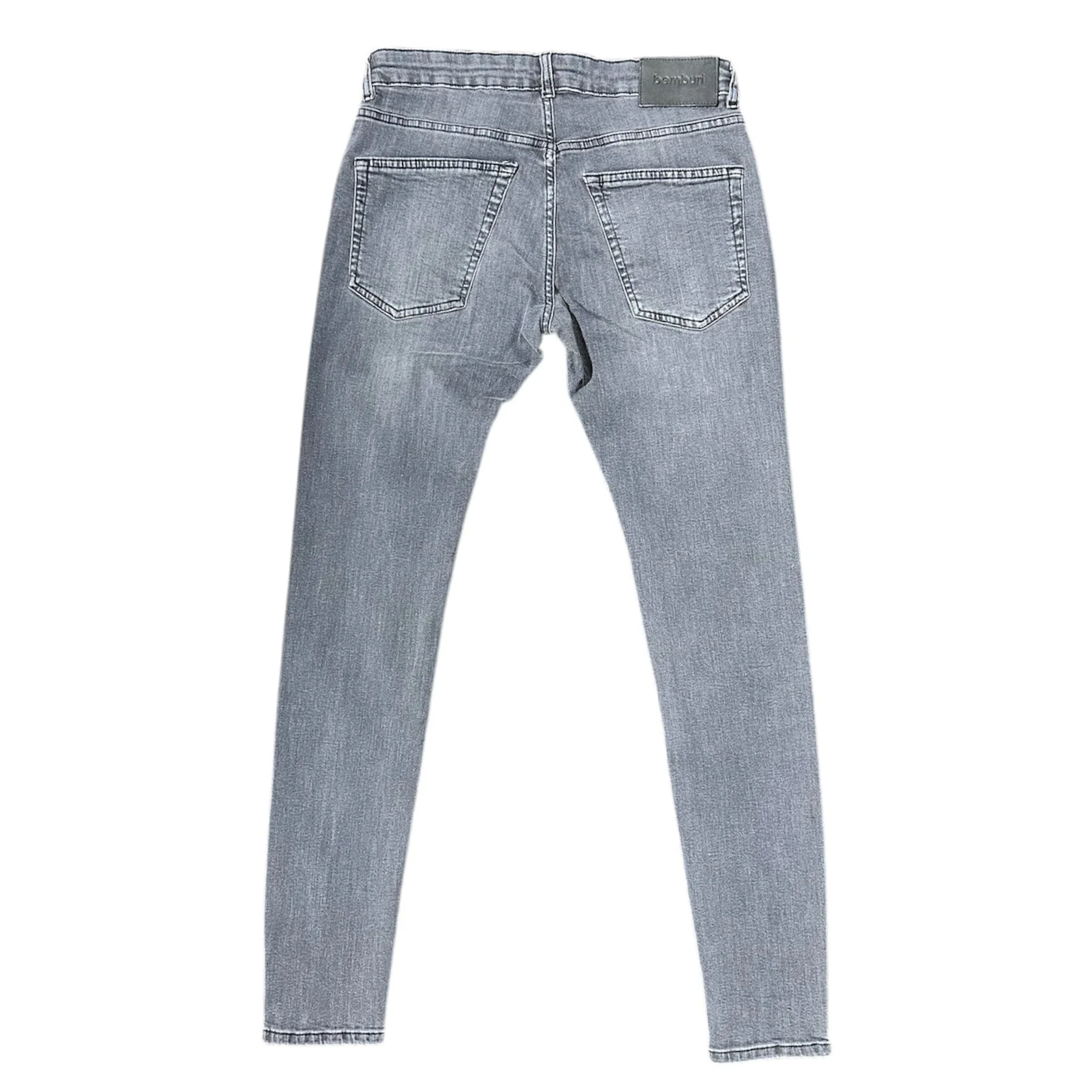 Bemburi Skinny Denim Jean (Light Grey) BB-104A - Image 2