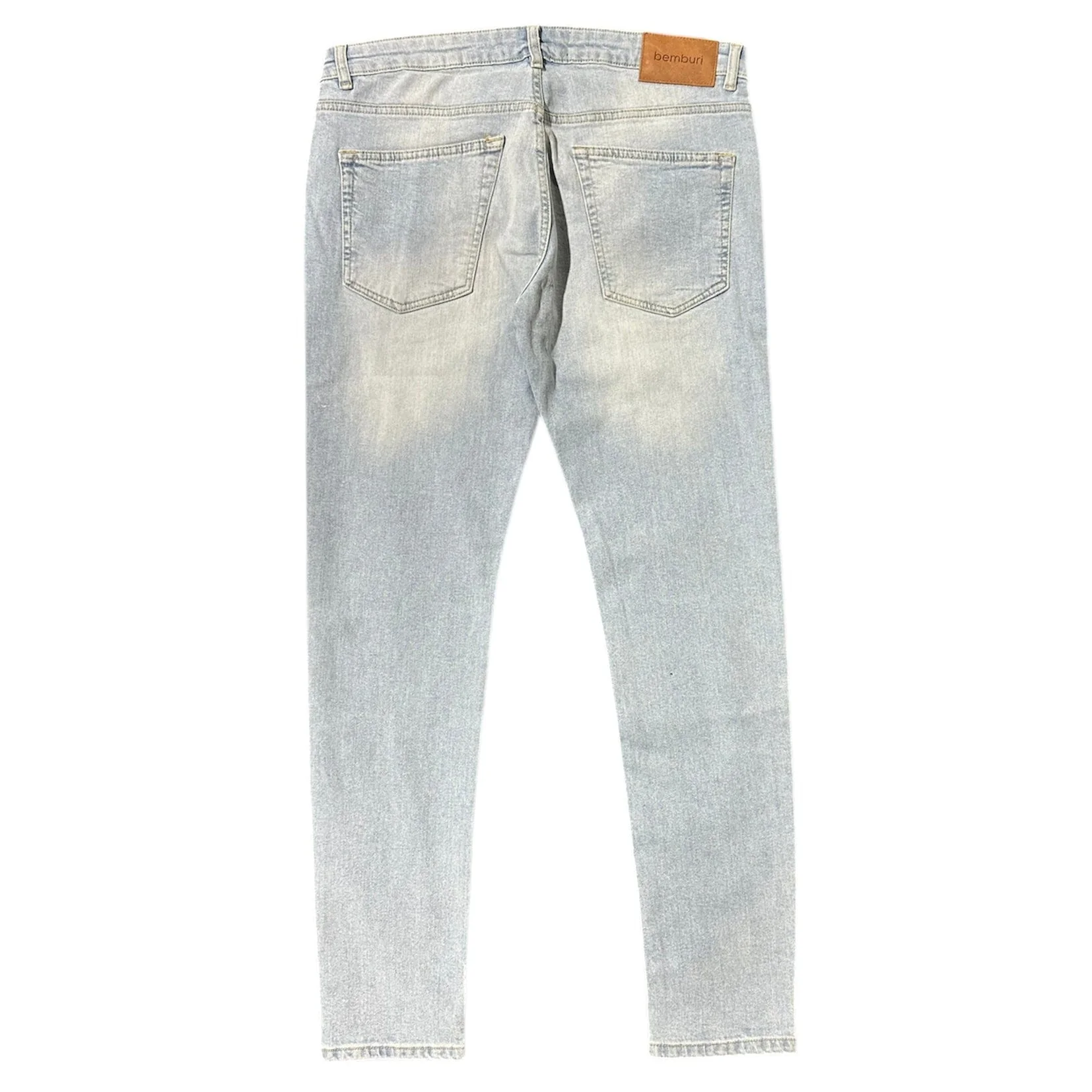 Bemburi Skinny Denim Jean (Ultra Light Sandy Blue) BB-103 - Image 3