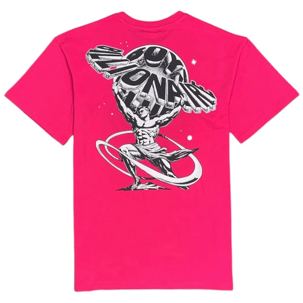 Billionaire Boys Club BB Atlas SS Tee (Magenta) 841-6214 - Image 2
