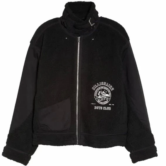 Billionaire Boys Club BB Canopy High Pile Zip Up Jacket (Black) 821-7401 - Image 6