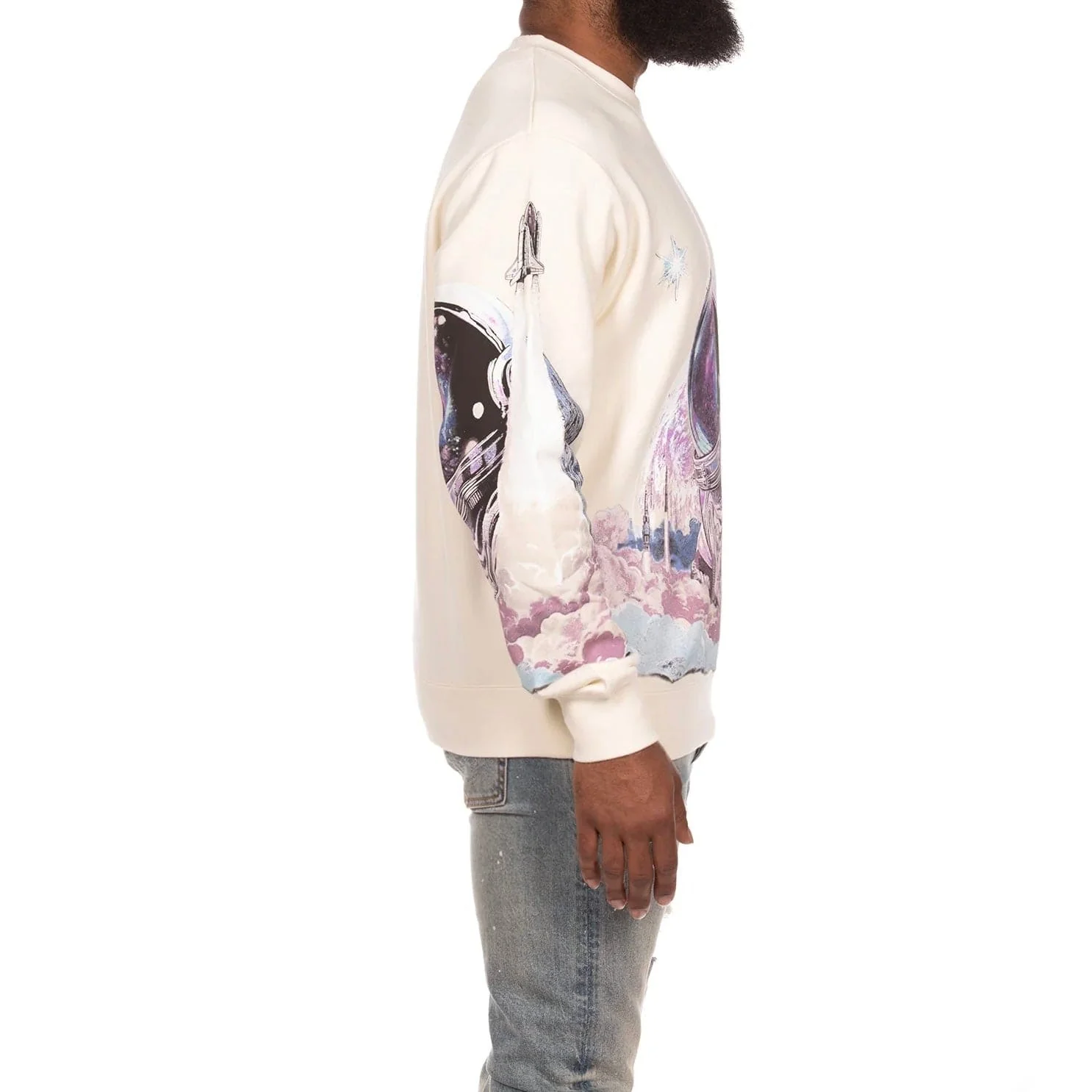 Billionaire Boys Club BB Destination Sweatshirt (Winter White) 851-7308 - Image 3