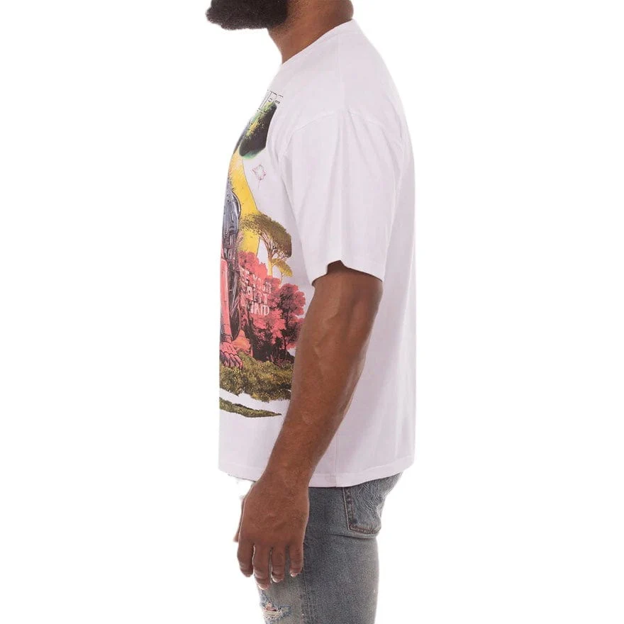 Billionaire Boys Club BB Dreams SS Cropped Fit Knit (White) 851-1307 - Image 3