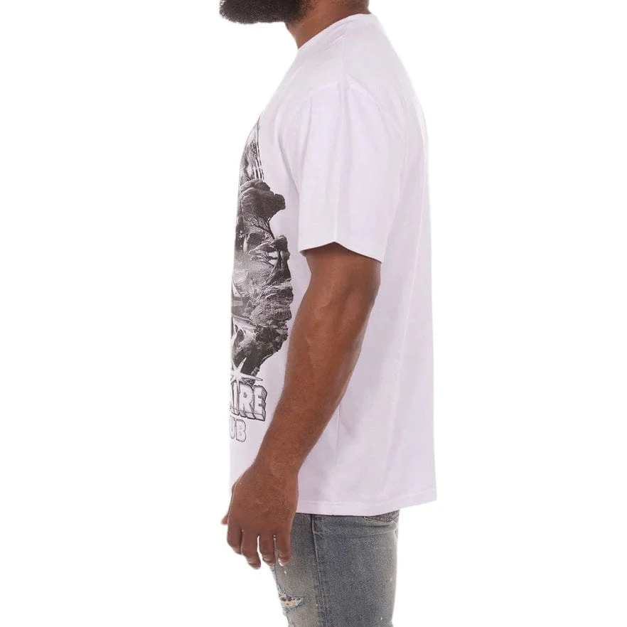Billionaire Boys Club BB Gray Horizon SS Oversized Fit Knit (White) 851-1316 - Image 3