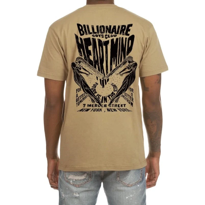 Billionaire Boys Club BB Heart And Mind SS Knit (Curry) 841-8308 - Image 2