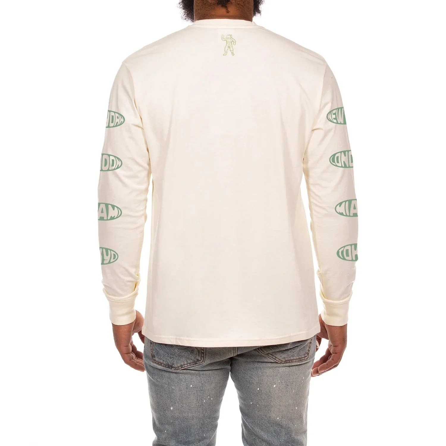 Billionaire Boys Club BB Heart Mind Dance LS Tee (Winter White) 851-6207 - Image 2