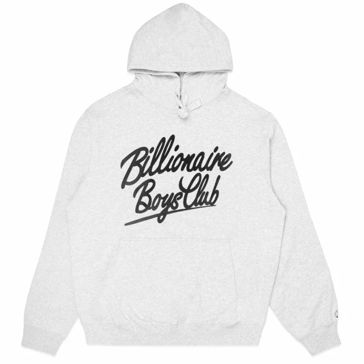 Billionaire Boys Club BB Script Hoodie (Heather Grey) 831-7309 - Image 5
