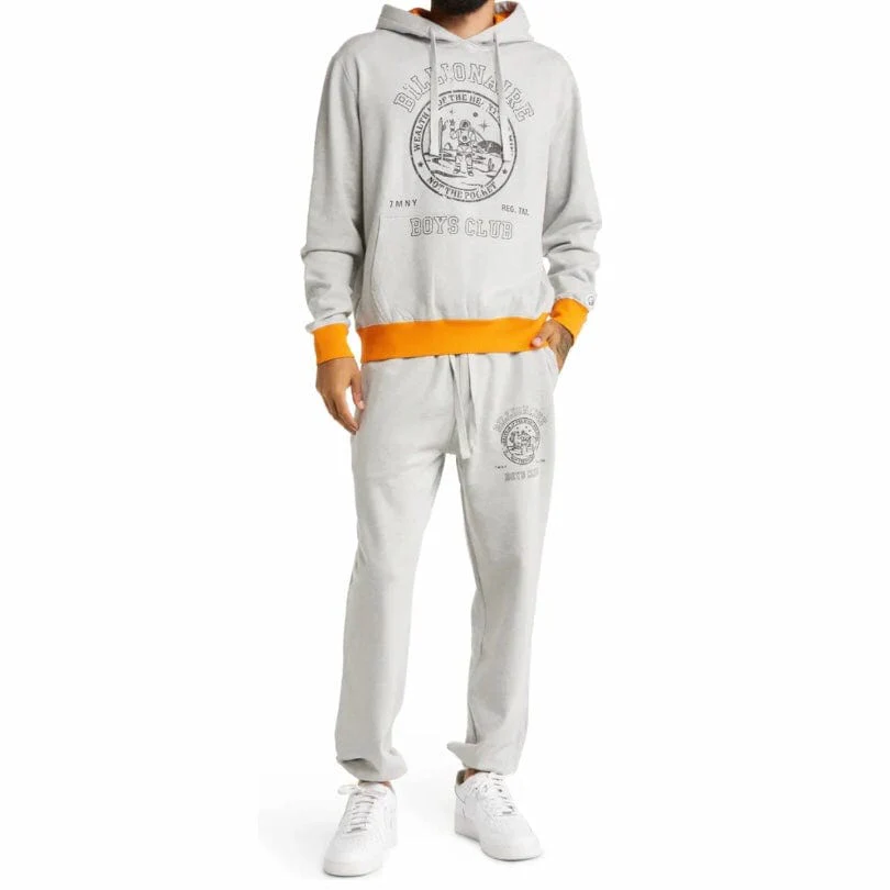Billionaire Boys Club BB Seal Hoodie (Heather Grey) 821-7307 - Image 7