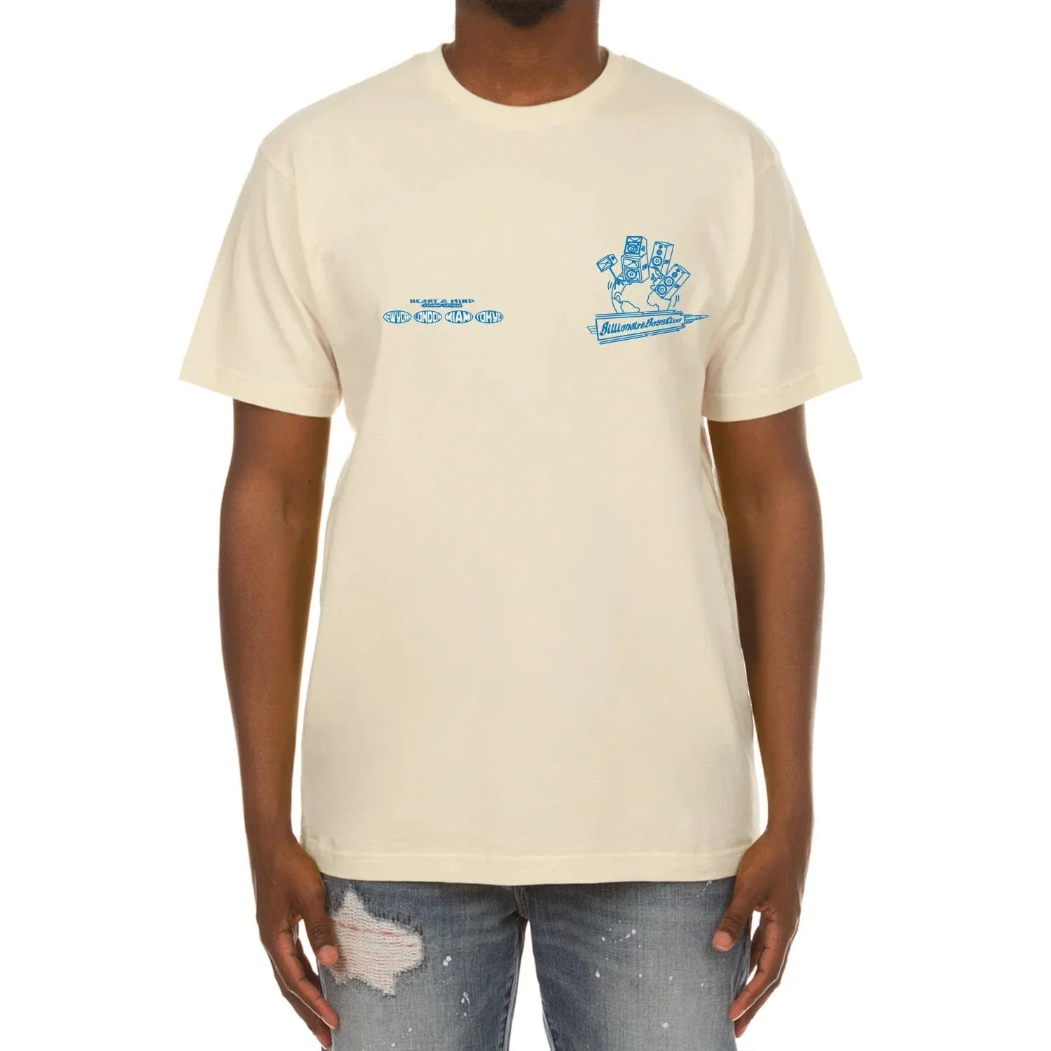 Billionaire Boys Club BB Sound Waves SS Tee (Winter White) 851-6203