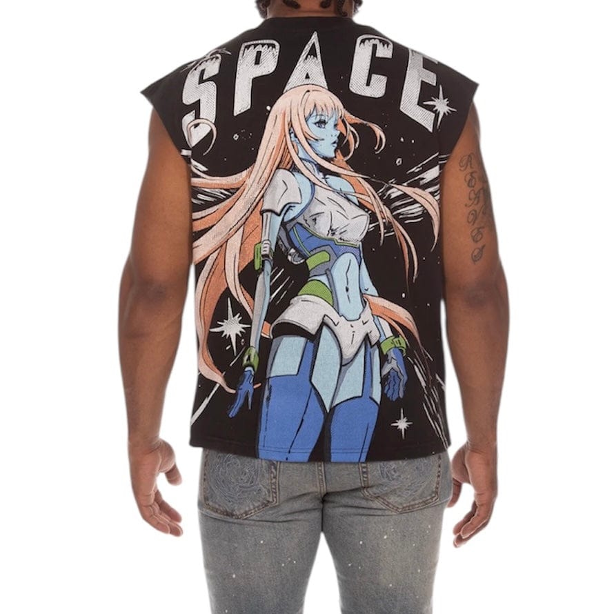 Billionaire Boys Club BB Space Sleeveless Knit (Black) 851-3312 - Image 2