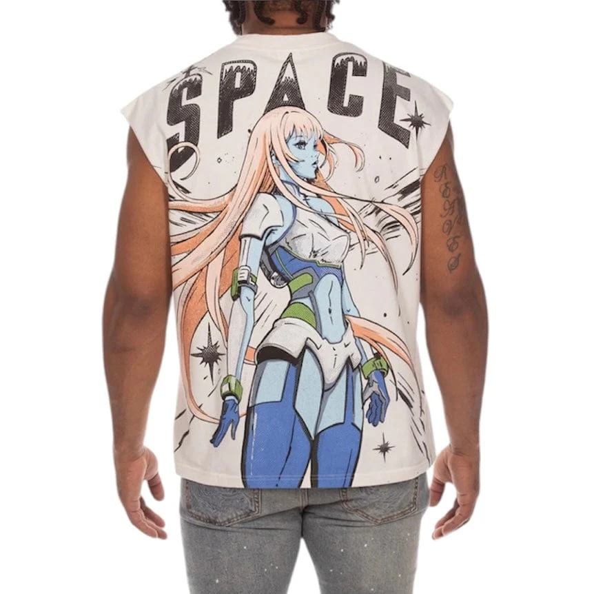 Billionaire Boys Club BB Space Sleeveless Knit (White) 851-3312 - Image 2