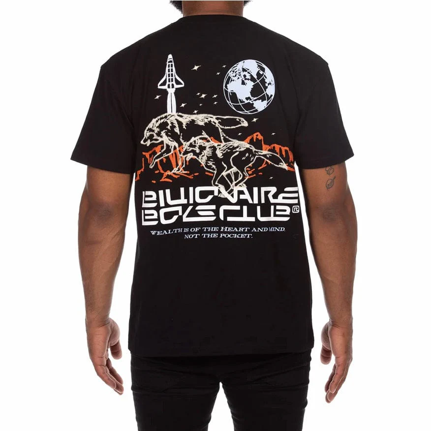 Billionaire Boys Club BB Wolves SS Knit Oversized Fit (Black) 841-1307 - Image 4