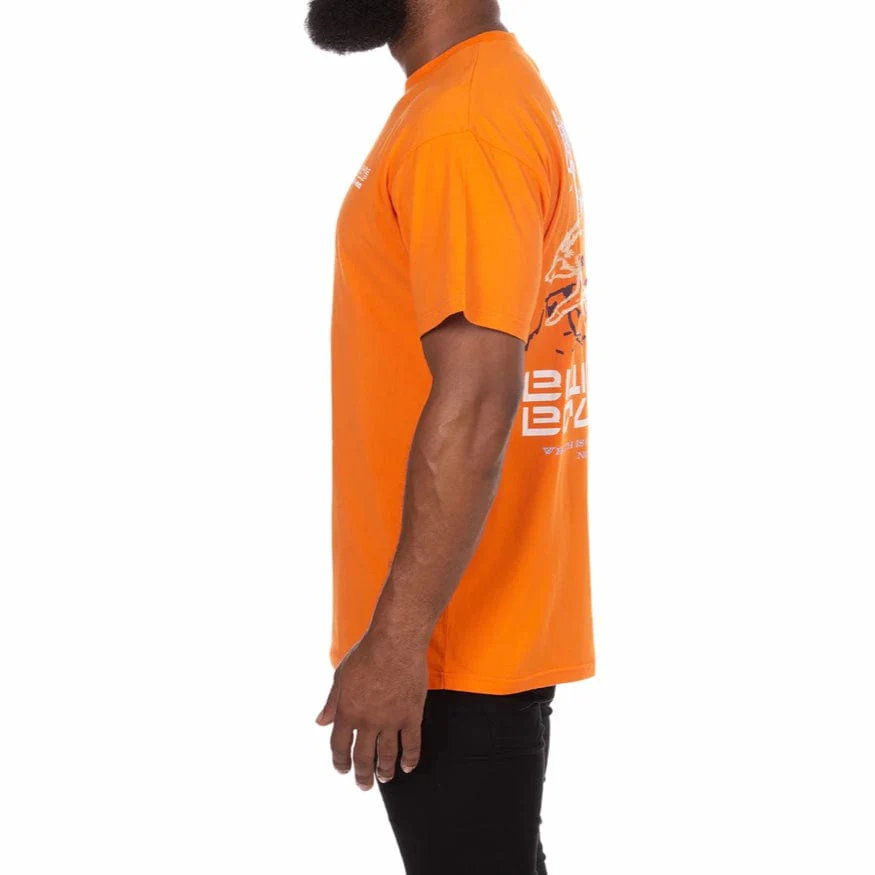 Billionaire Boys Club BB Wolves SS Knit Oversized Fit (Golden Poppy) 841-1307 - Image 3