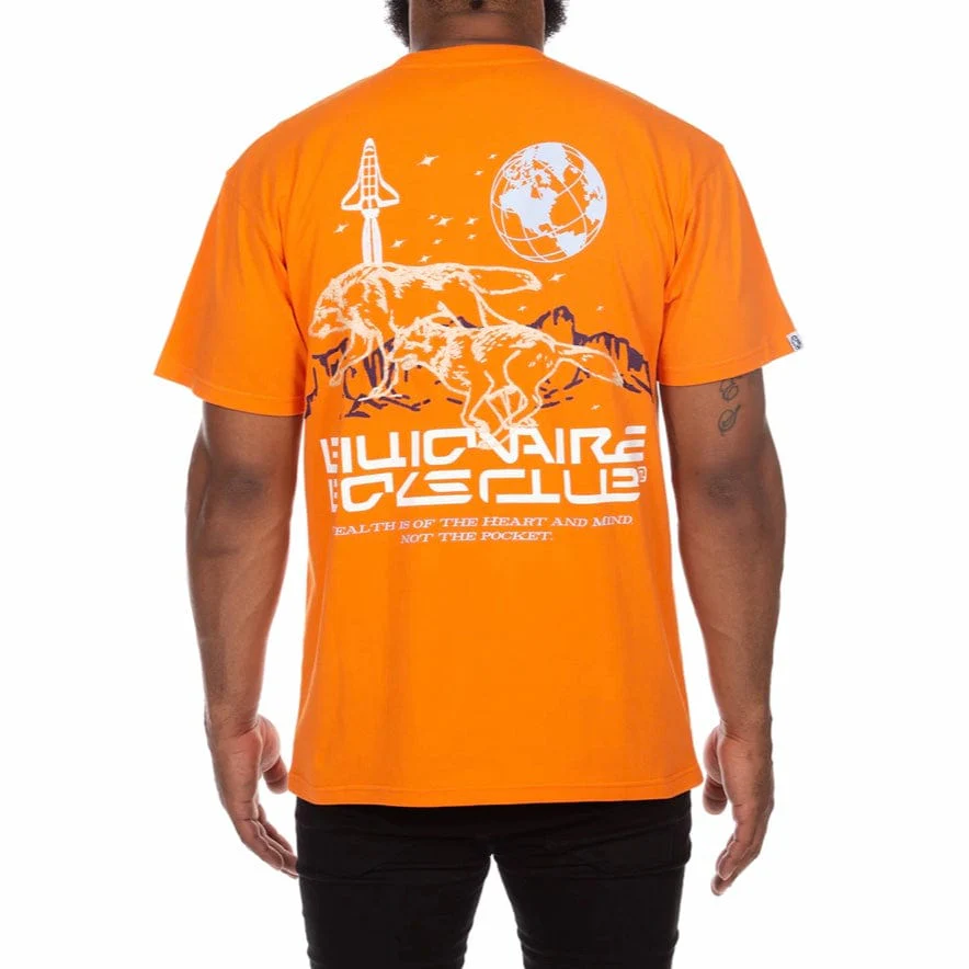 Billionaire Boys Club BB Wolves SS Knit Oversized Fit (Golden Poppy) 841-1307 - Image 4