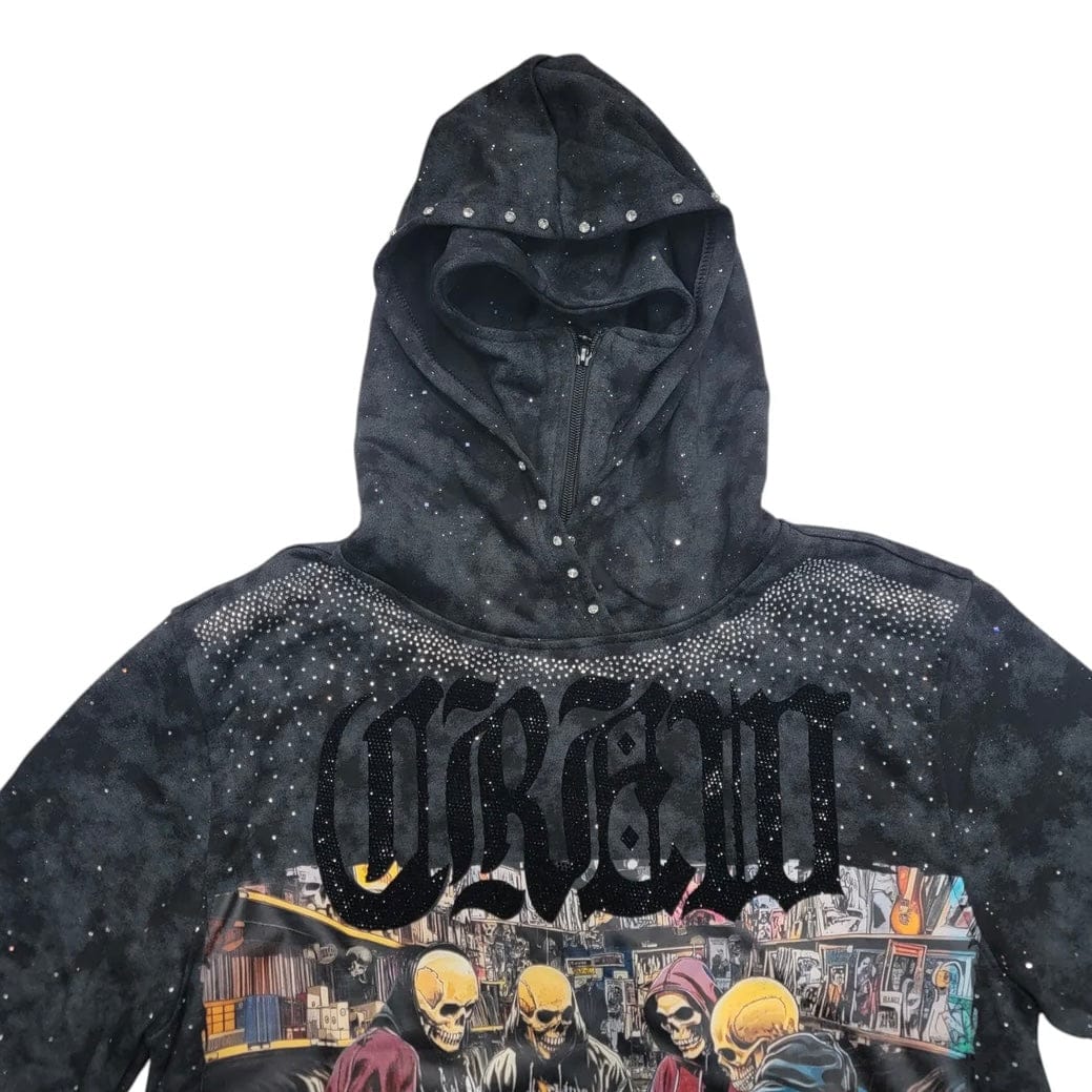 BKYS Crew Cropped Hoodie (Black) H1407 - Image 4