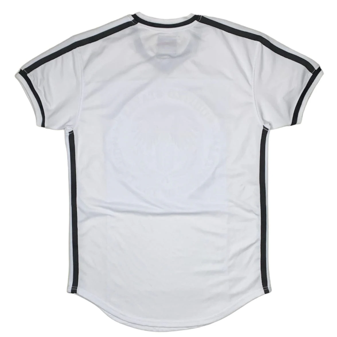 Bleeker & Mercer Embossment Varsity T-Shirt (Money/White) - T844 - Image 2