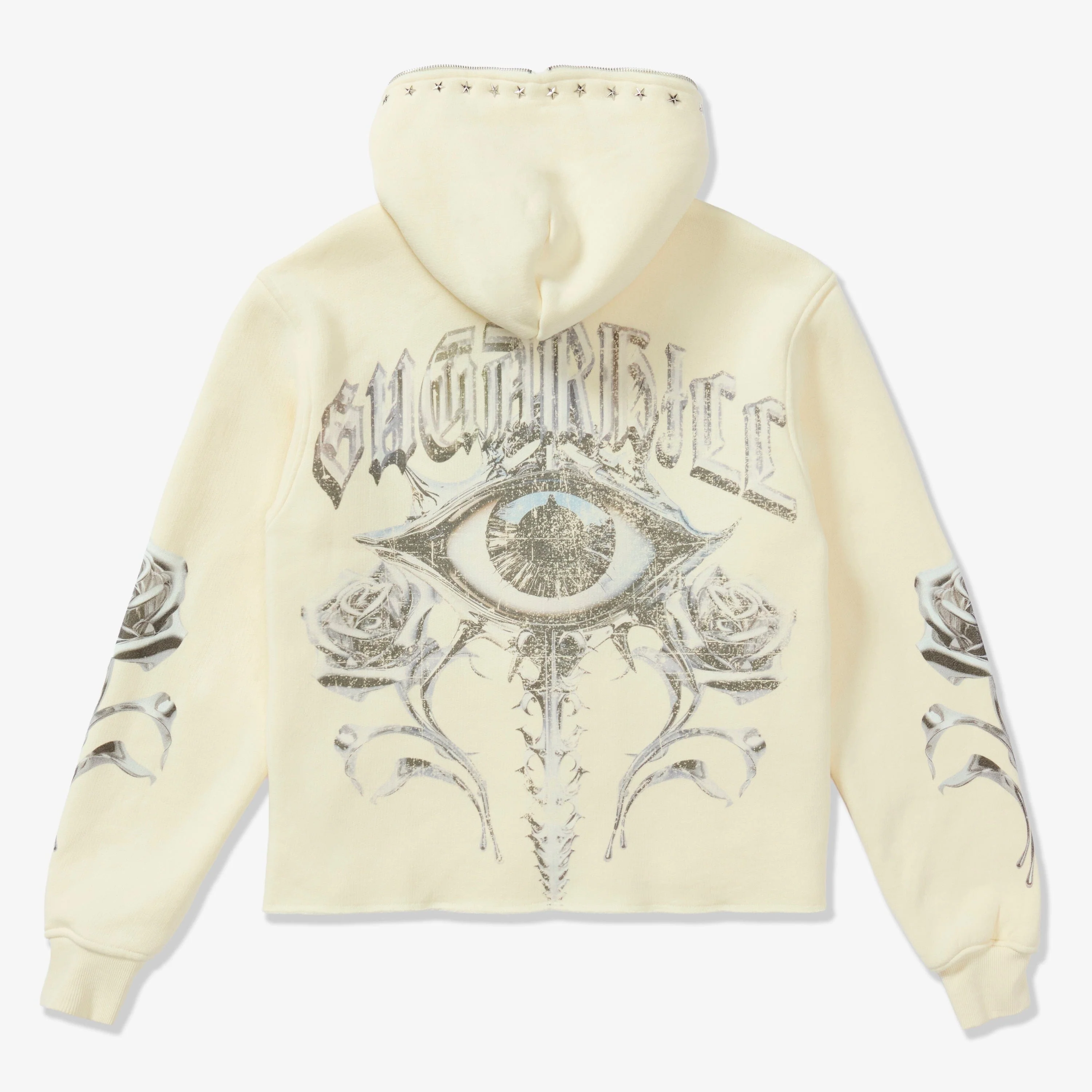 "Body Shop" Full-Zip Hoodie (cream vintage) - Image 10