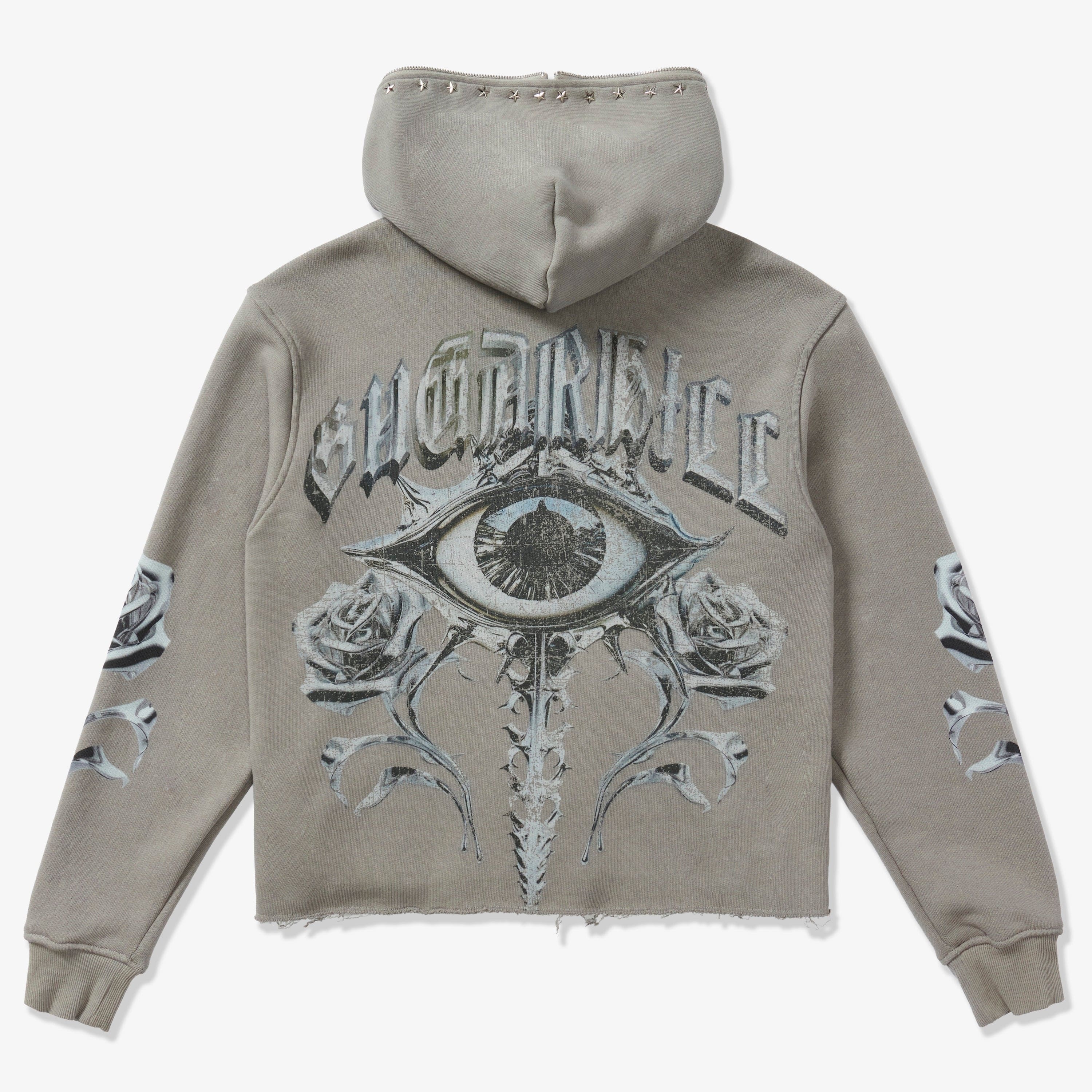 "Body Shop" Full-Zip Hoodie (gray vintage) - Image 9