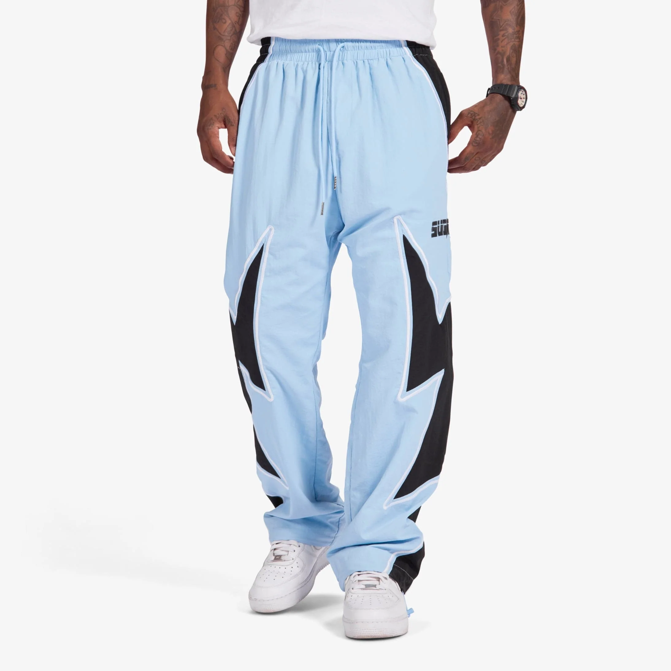 Bolt" Windbreaker Pants (baby blue)