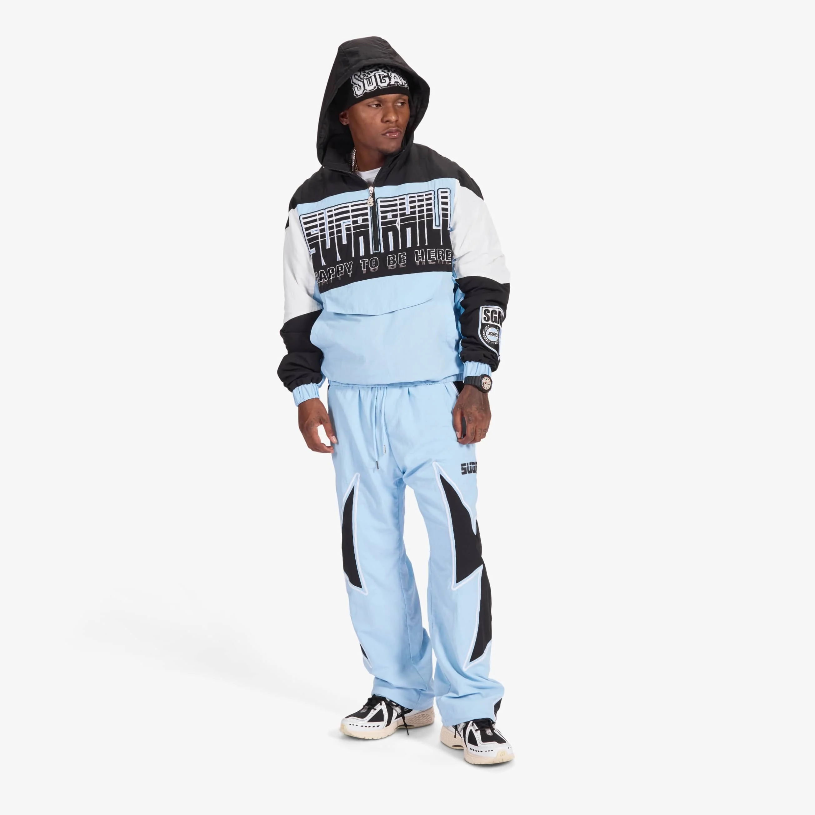 Bolt" Windbreaker Pants (baby blue) - Image 8