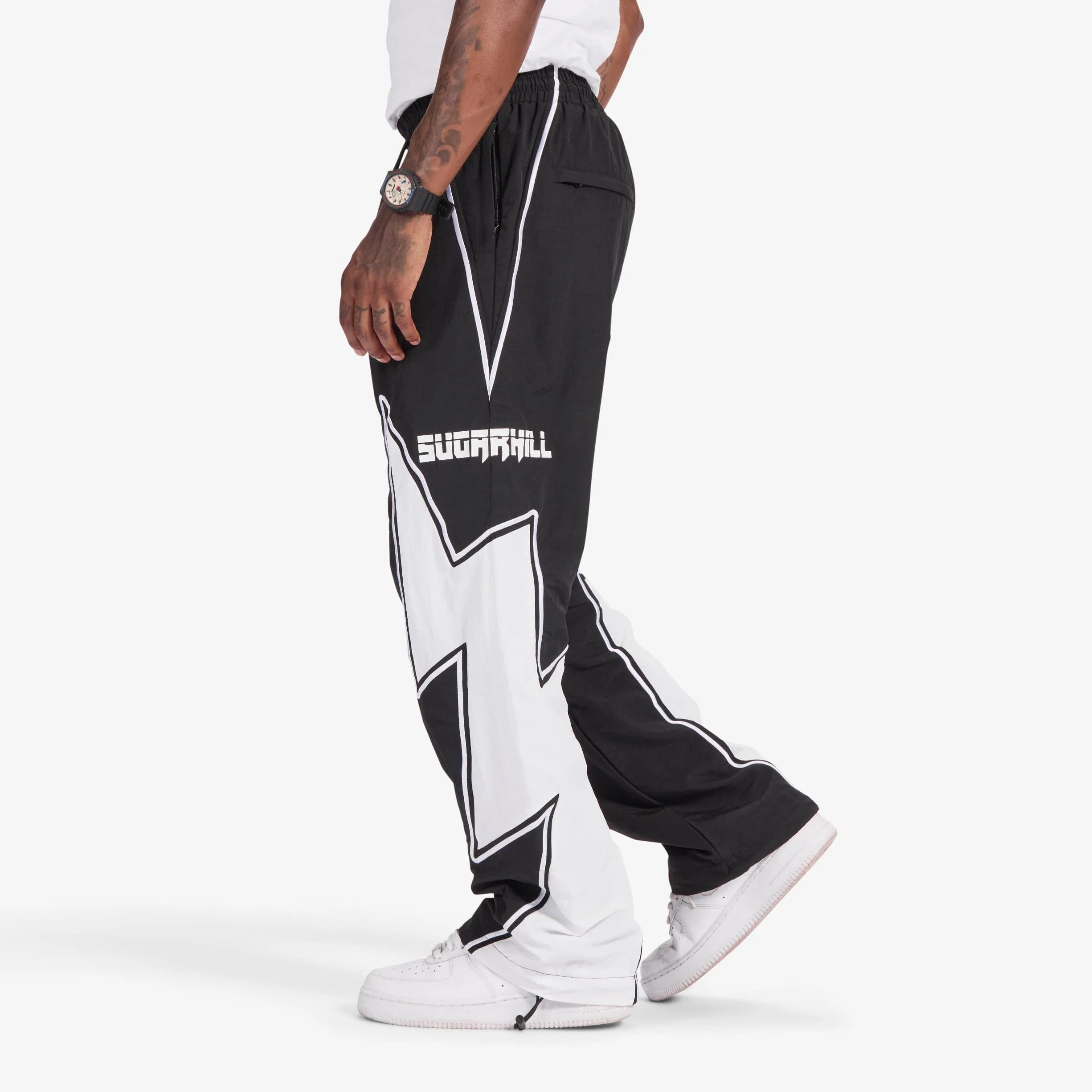 Bolt" Windbreaker Pants (black) - Image 3