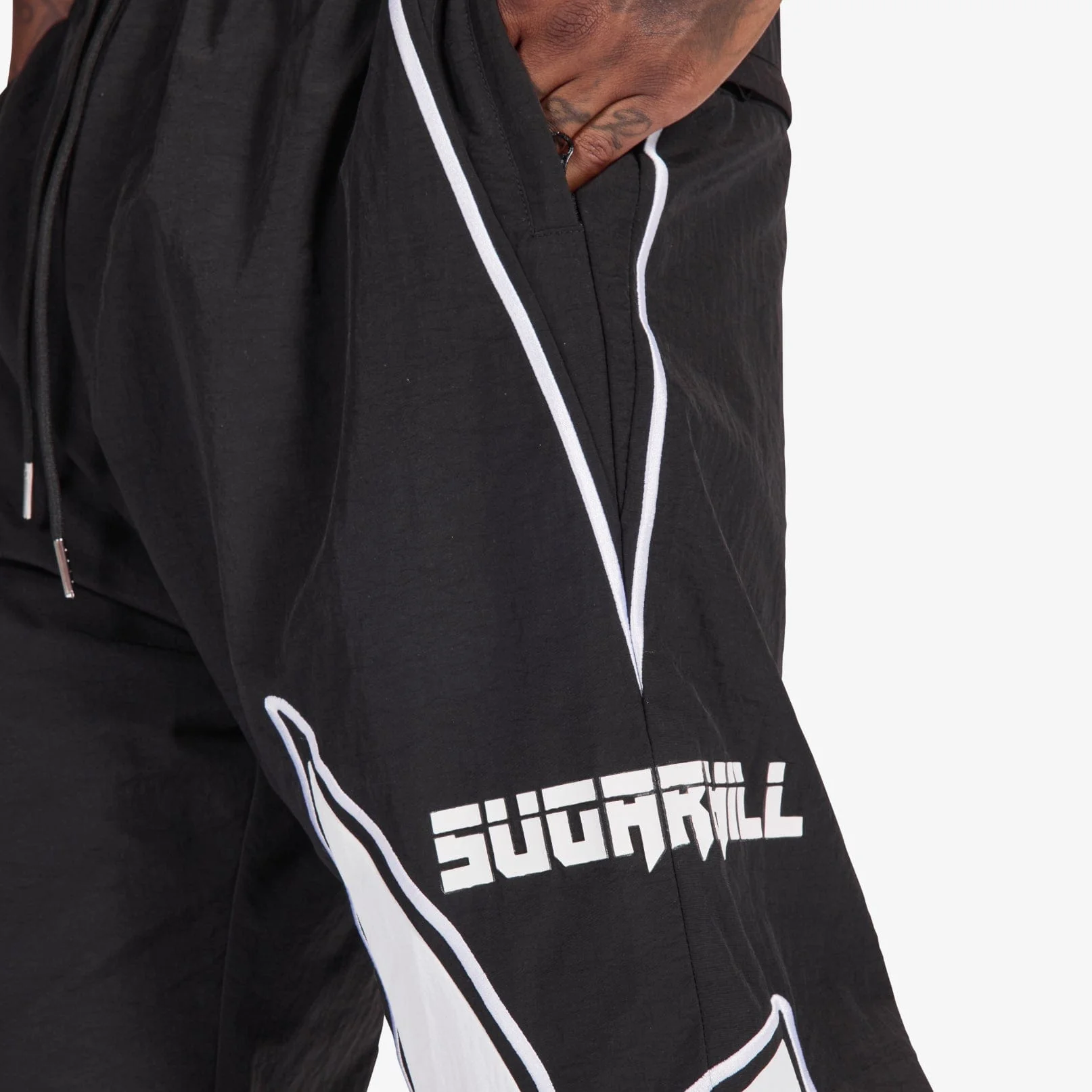 Bolt" Windbreaker Pants (black) - Image 5