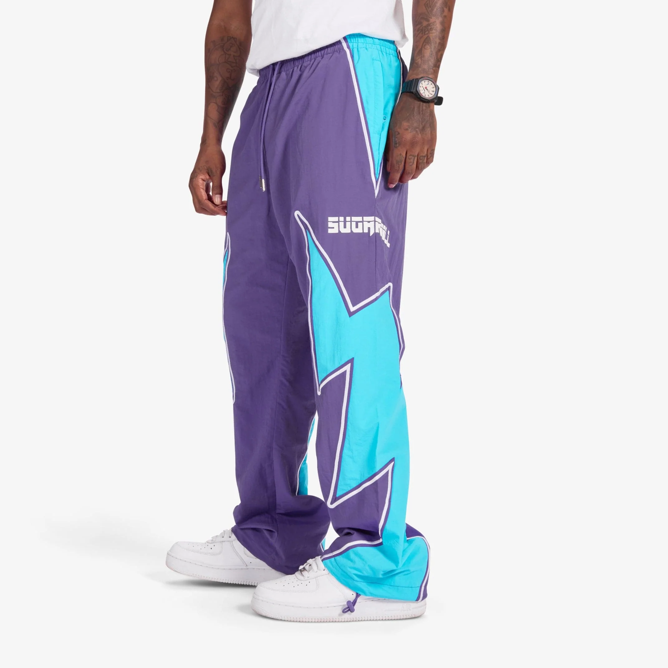 Bolt" Windbreaker Pants (purple)