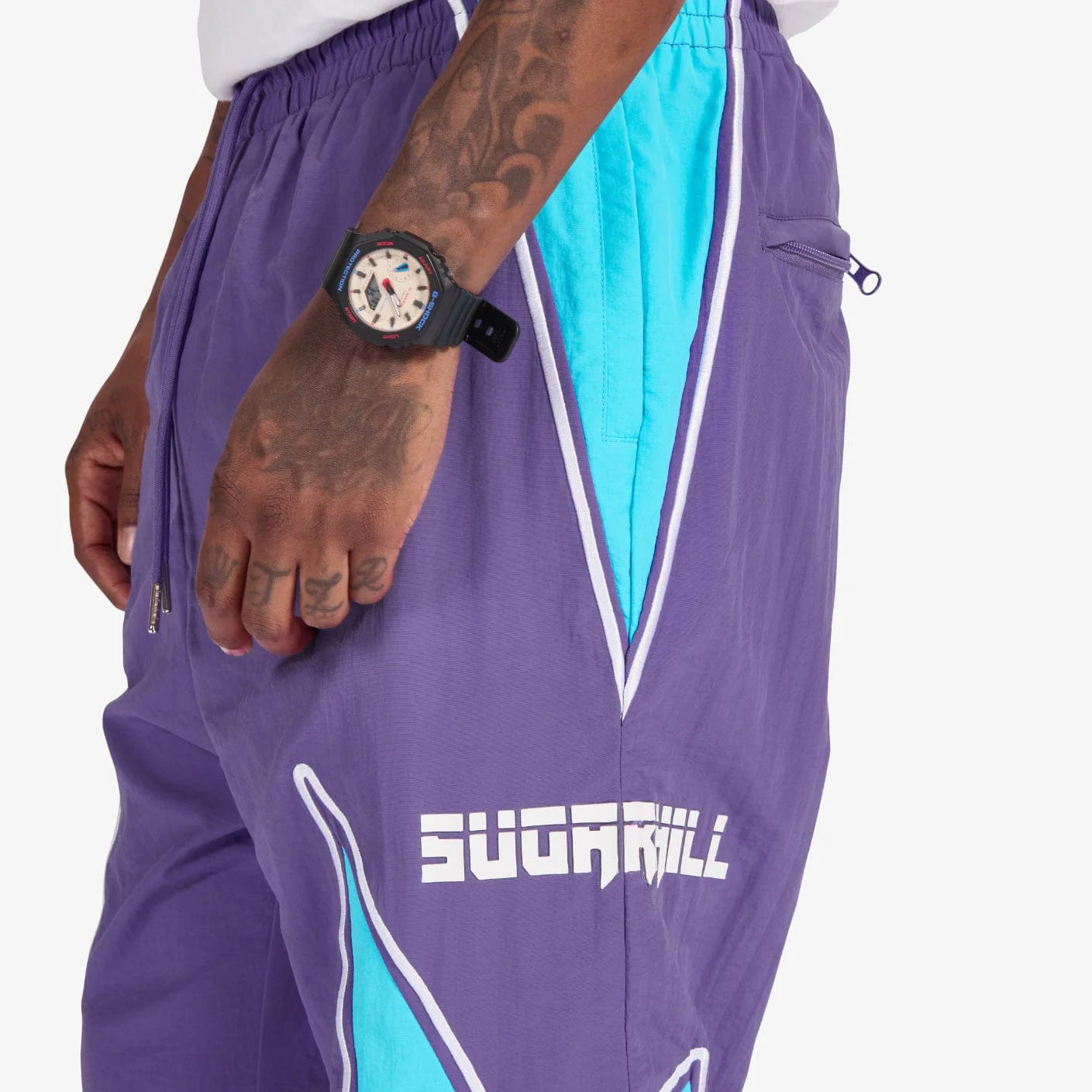 Bolt" Windbreaker Pants (purple) - Image 5