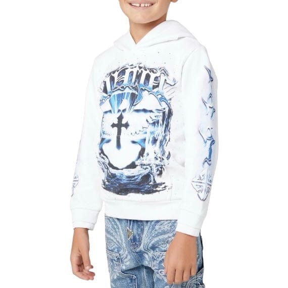 Boys Guapi Heavens Vault Kids Hoodie V1 (White) - Image 3