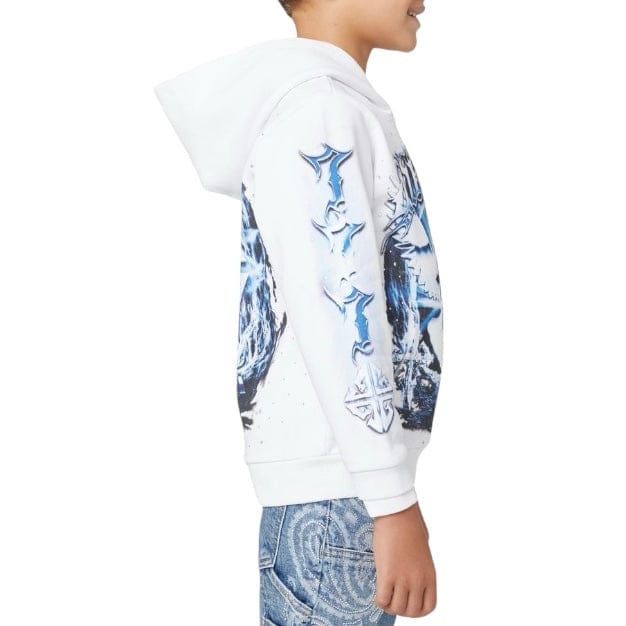 Boys Guapi Heavens Vault Kids Hoodie V1 (White) - Image 4