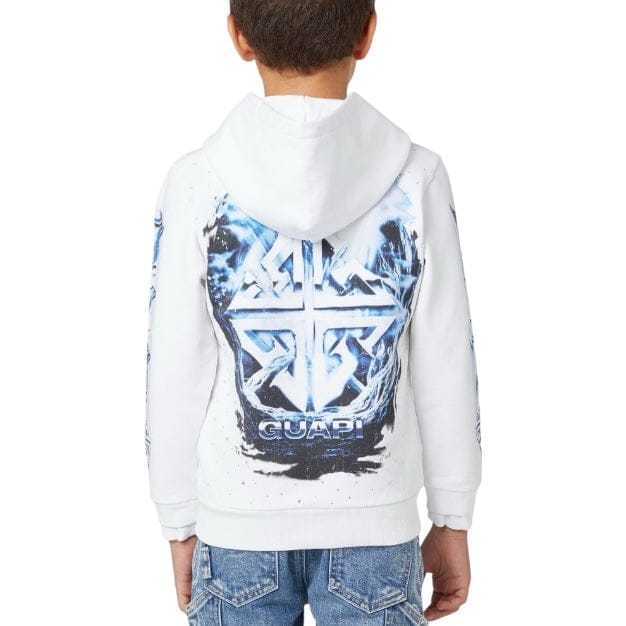 Boys Guapi Heavens Vault Kids Hoodie V1 (White) - Image 5