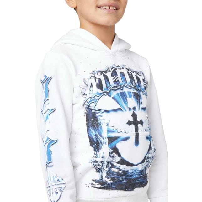 Boys Guapi Heavens Vault Kids Hoodie V1 (White) - Image 6