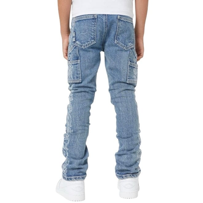 Boys Guapi Paisley Kids Denim (Vintage Blue) - Image 4