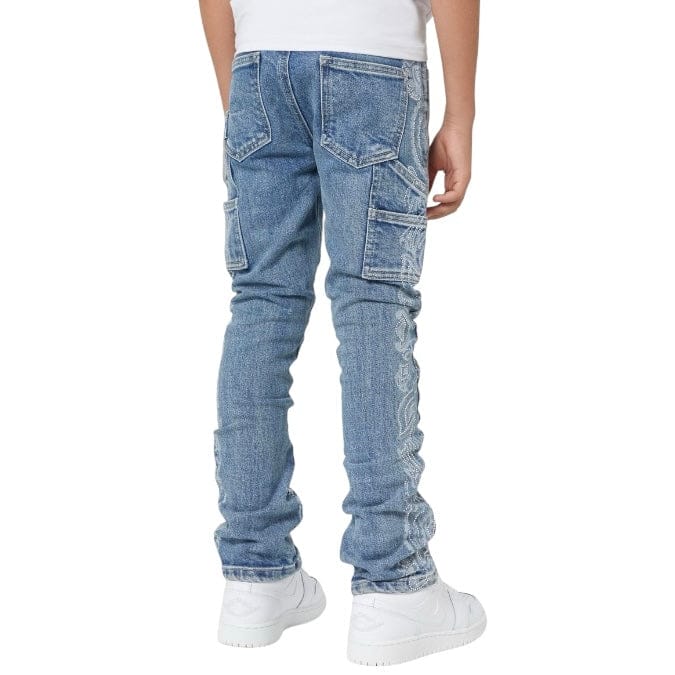Boys Guapi Paisley Kids Denim (Vintage Blue) - Image 5