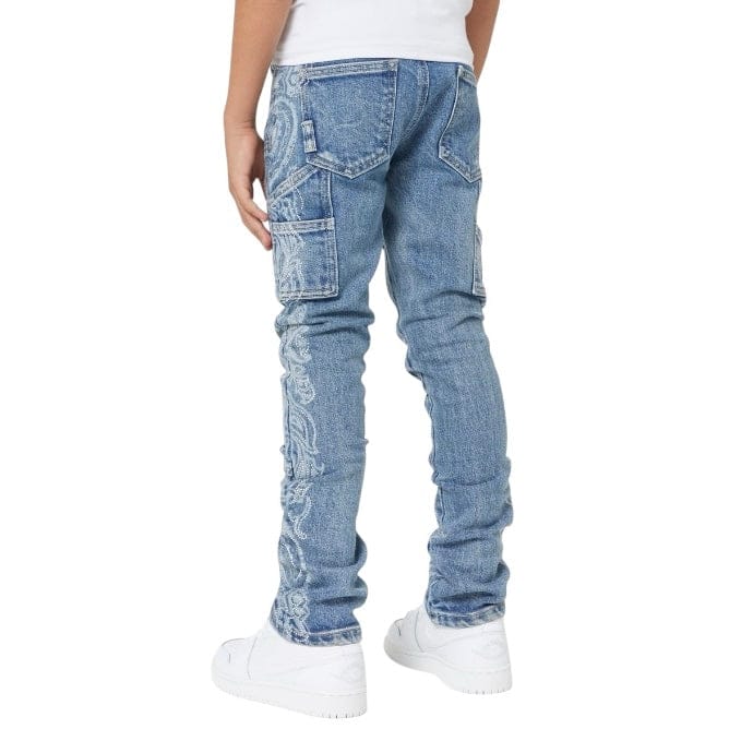Boys Guapi Paisley Kids Denim (Vintage Blue) - Image 6
