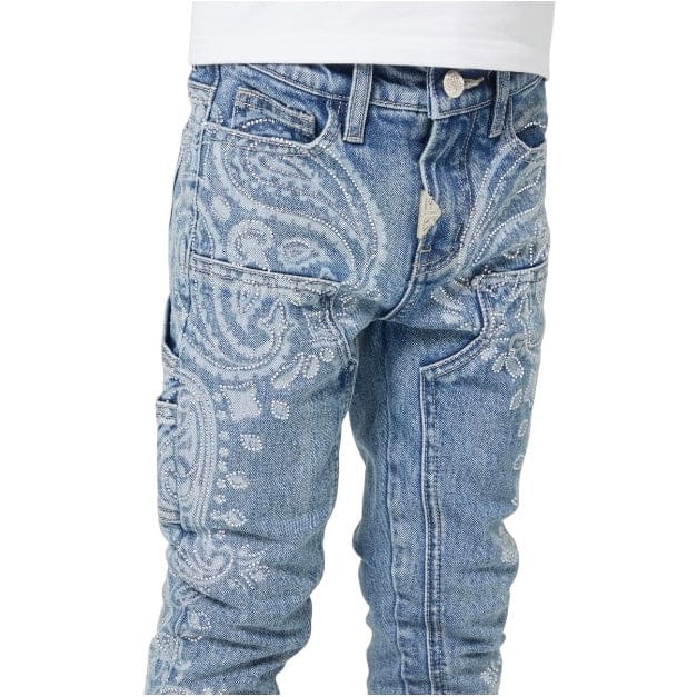 Boys Guapi Paisley Kids Denim (Vintage Blue) - Image 7
