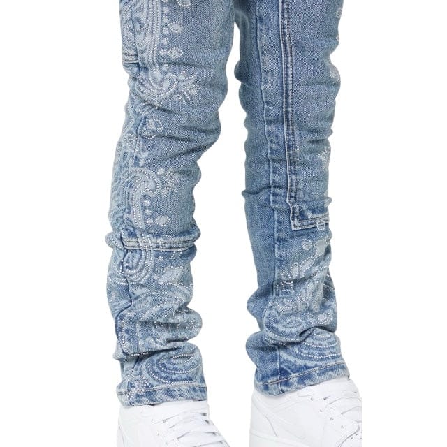 Boys Guapi Paisley Kids Denim (Vintage Blue) - Image 8