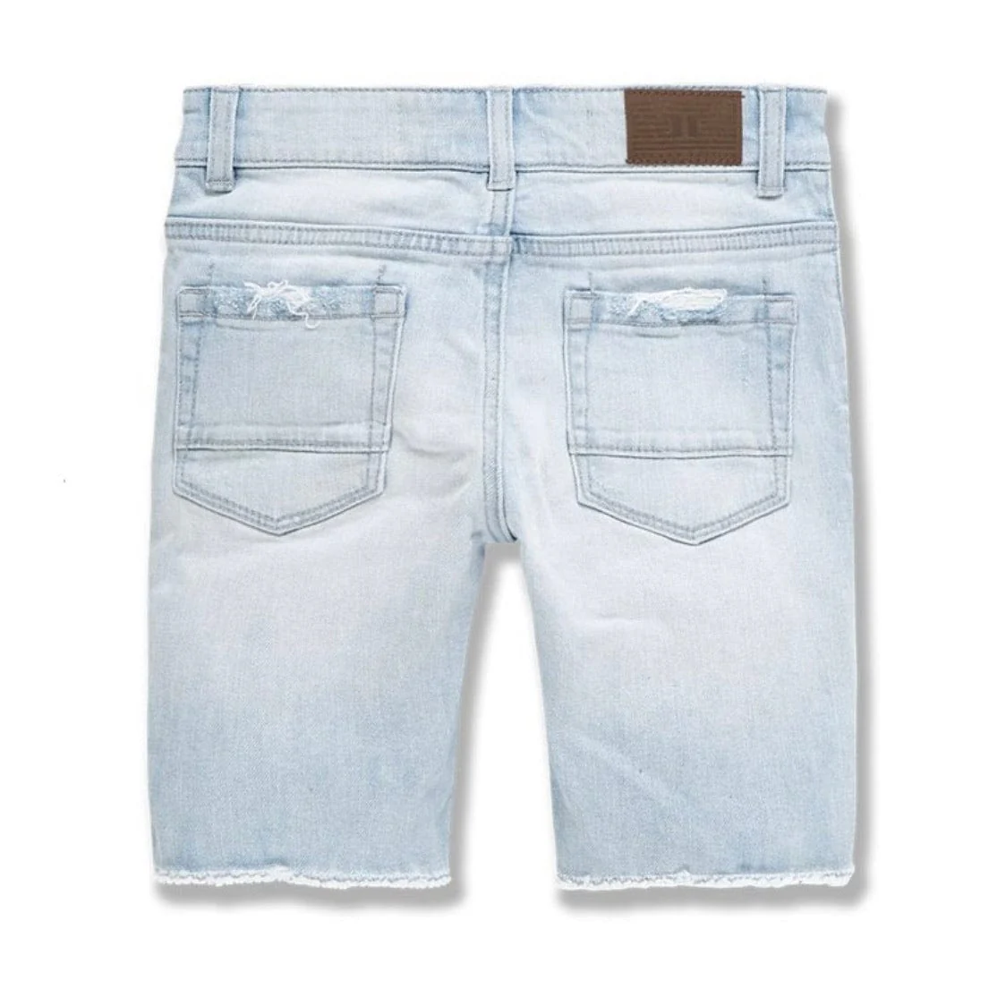 Boys Jordan Craig Abyss Denim Shorts (Ice Blue) J3165SB - Image 2