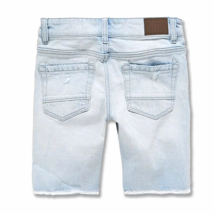 Boys Jordan Craig Abyss Denim Shorts (Ice Blue) J3185SB - Image 2