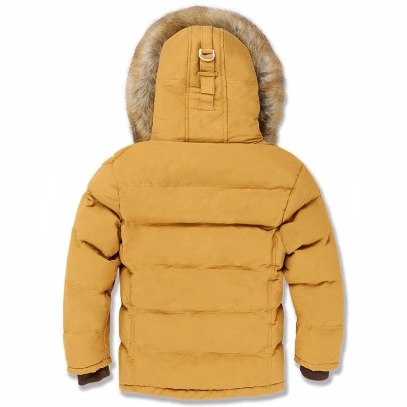 Boys Jordan Craig Bismarck Fur Lined Parka Jacket (Desert) 91537B - Image 2