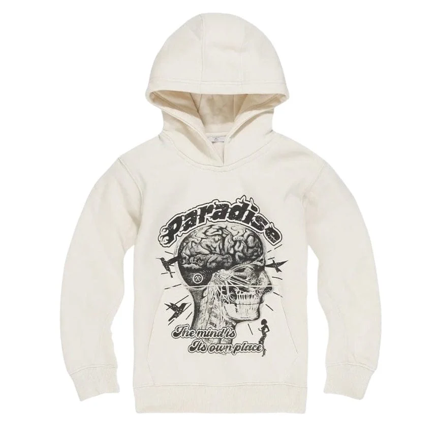 Boys Jordan Craig Cranial Paradise Pullover Hoodie (Bone) 8626HB
