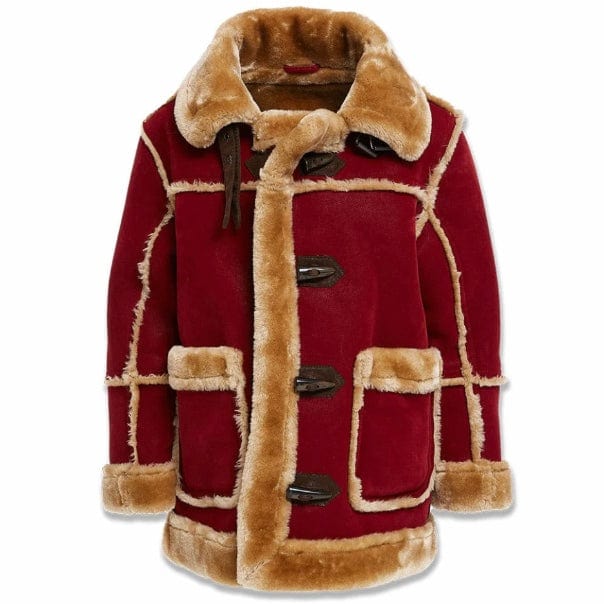 Boys Jordan Craig Denali Shearling Jacket (Burgundy) 91620B - Image 3