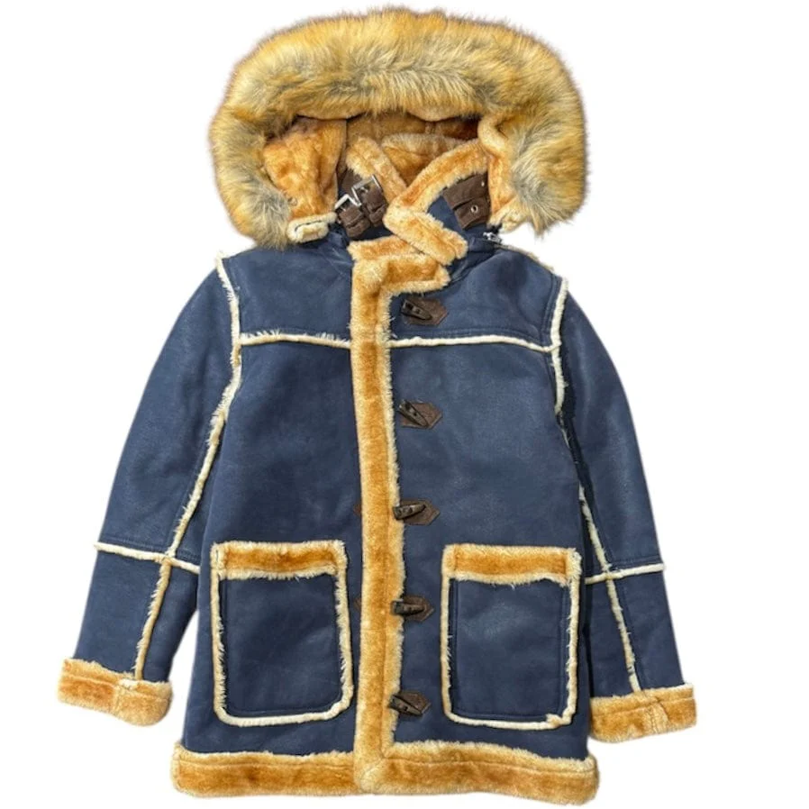 Boys Jordan Craig Denali Shearling Jacket (Navy) 91620B