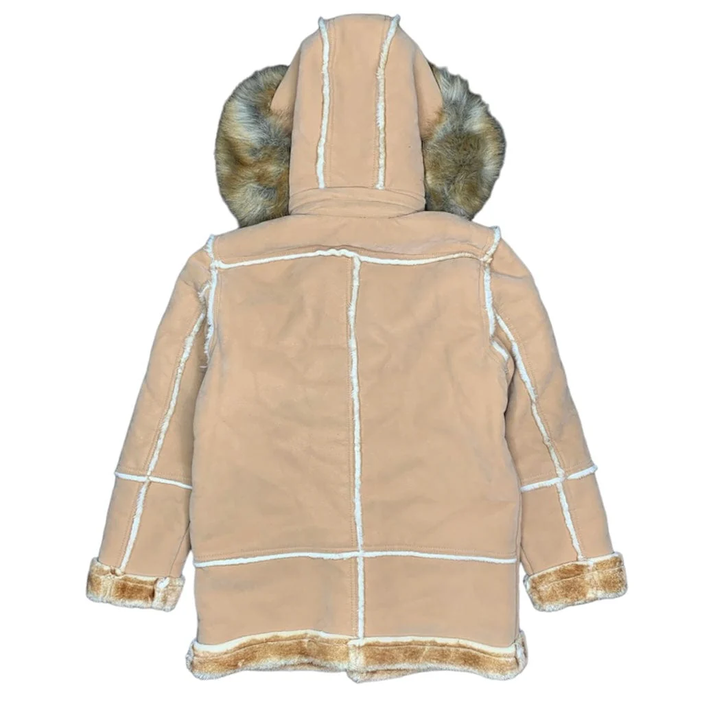 Boys Jordan Craig Denali Shearling Jacket (Praline) 91620B - Image 2