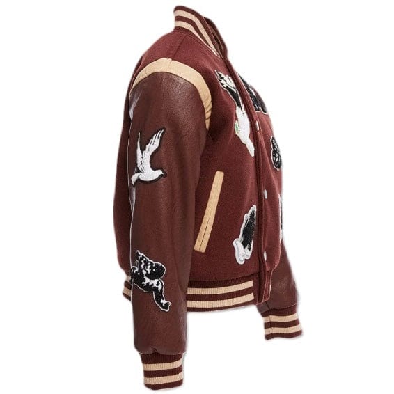 Boys Jordan Craig Fallen Angels Varsity Jacket (Chocolate) 91647B - Image 2