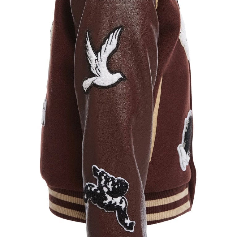 Boys Jordan Craig Fallen Angels Varsity Jacket (Chocolate) 91647B - Image 5
