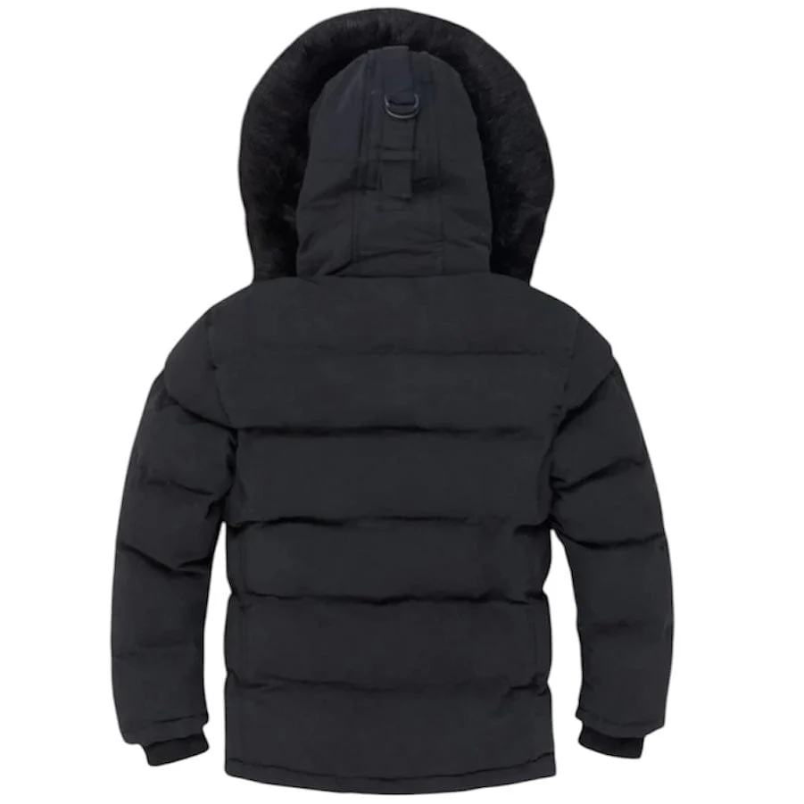 Boys Jordan Craig Fargo Parka 2.0 (Black) 91397B - Image 2
